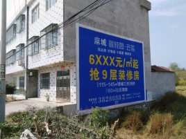  靖江墙体广告质量分析