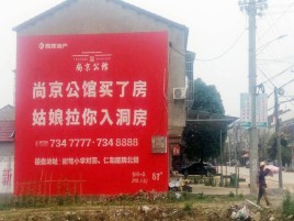  靖江墙体广告在乡镇、农村市场的媒体优势